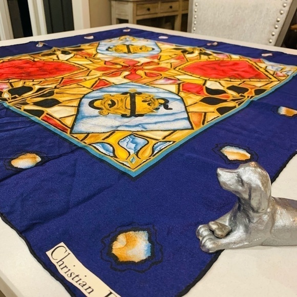 CHRISTIAN DIOR Silk Scarf Wrap - Picture 8 of 12